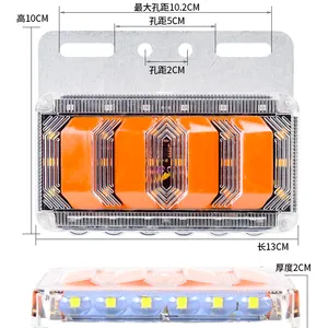 LED 사이드 마커 라이트 램프 트럭 트레일러 트럭 캐러밴 밀봉 방수 24V 새로운 도착