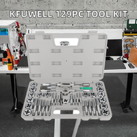 Kit d'outils de réparation domestique OEM de 129 pièces, coffret rigide, kit combiné d'outils à main avec boîte à outils