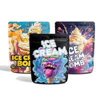 Pochette debout en plastique personnalisée Doypack 3.5g 7g 14g 28g Sacs zip-lock en mylar avec mon logo anti-odeur de bonbons