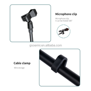 Soporte de micrófono de transmisión multifunción con soporte de teléfono para grabación de podcast en vivo, programa de transmisión en vivo, 2 unidades - Product Image 2