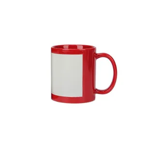11 OZ Sublimation Personal isierte Tasse DIY Ihr Logo Luminous Patch Coated Coffee Mug