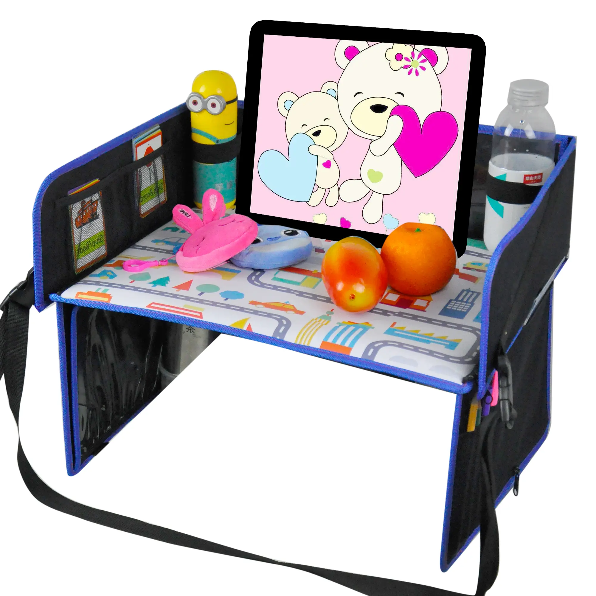 No-Drop iPad Tablet Robuste Aktivität Snack-Tisch spielen Kinder autos itz Reise tablett