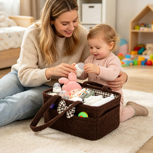 <span class=keywords><strong>Sac</strong></span> de rangement portable pour couches, 6 poches latérales, grand <span class=keywords><strong>sac</strong></span> de rangement multifonction, organiseur de couches pour bébé, essentiel pour les voyages - Product Image 6