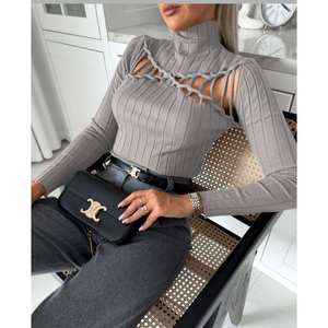 Suéter de Punto Biritli Kazak 1016, Mezcla de Lana, Técnica Lavada, con Cierre de Cinturón - Product Image 1