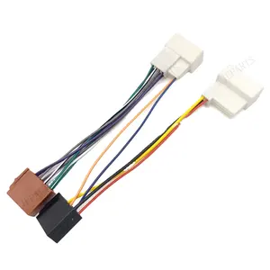 Best price 18 pin 24 pin ISO connector audio radio wiring harness for Hyundais car