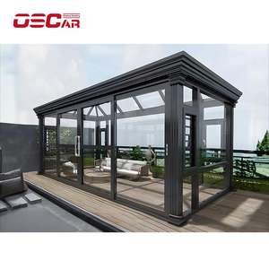 Oof prefab sunrooms กลางแจ้งแก้วบ้านสวนหลังบ้านสวนกลางแจ้งห้องนั่งเล่นคอกลานสวน - Product Image 3