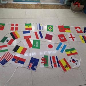 Bandera de cuerda Banderines de país mundial Banderines País personalizado Festival deportivo nacional Bandera colgante - Product Image 1