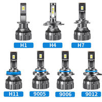 Lámpara Delantera Súper Brillante C6 H7 25000lm, Bombilla LED para Auto H1 H3 H11 9005 9006, Faro Antiniebla, Faro Delantero LED H4 para Auto