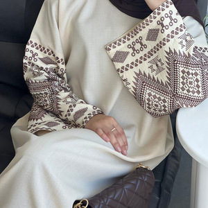 Islamic Clothing Women's Dresses 2026 New <strong>Modest</strong> Closed Embroidery Long Dress Women's Islamic Muslim Abaya - Product Image 4