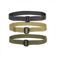 Ceinture tactique robuste en nylon pour agents de sécurité, réglable, multifonctionnelle, grande capacité, pour la randonnée, avec doublure en polyester