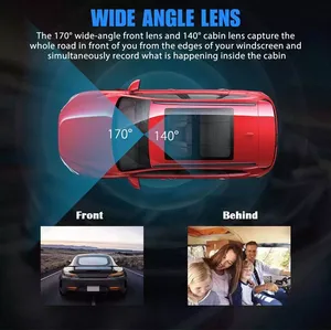 Cámara para Auto Full HD 1080P, DVR con 3 Cámaras, Lente Triple, Visión Nocturna, Modelo 2.0 Pulgadas, Triple Canal - Product Image 4