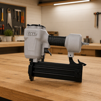 ST64 Profesional Pneumatic Aluminum Heavy Duty T Nail Gun Concrete Nailer Kapasitas 80pcs untuk Pertukangan Kayu Pelapisan Pertukangan