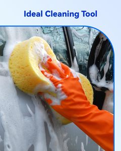 Éponge de lavage de voiture, grandes éponges multi-usages pour le nettoyage, éponges pour la vaisselle, les carreaux, le vélo, le bateau, éponge à prise facile pour la cuisine - Product Image 2