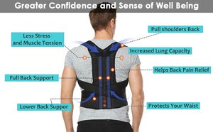 Factory Price <b>Back</b> <b>Brace</b> for Lumbar Support and Upright Breathable <b>Back</b> Straightener <b>Back</b> Corrector Posture Improve Neck - Product Image 2