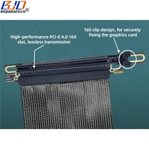 Câble d'extension de carte graphique GPU PCI-E 4.0 16X vers PCIe X16 inversé à 270 degrés 0,1M 0,15M 0,2M 0,3M pour RTX4090 <span class=keywords><strong>RX7900</strong></span> - Product Image 6