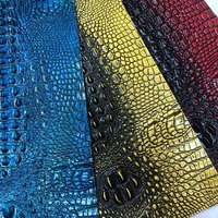 Mode 1.3mm Crocodile Motif Cuir Véritable pour Sacs et Chaussures