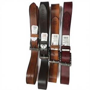 Hot Selling Customizable Genuine Buffalo Cow Hide Leather Eco-Friendly High Strength Waterproof Men's Solid Steel Buckle Belt - Product Image 4
