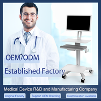 Chariot d'hôpital mobile personnalisé de style industriel de l'usine de fabrication chinoise OEM/ODM pour divers besoins en métal