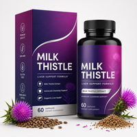 Formule Avancée de Soutien Hépatique Chardon-Marie 500mg Racine de Pissenlit Artichaut Complément pour Détox Quotidienne Marque Privée OEM