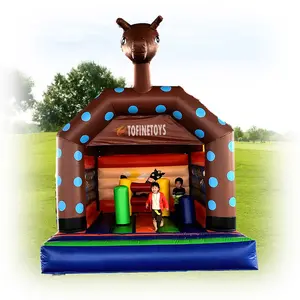 Donkey theme inflatable bouncer with Obstacle course