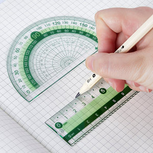 15cm Straight Drawing Ruler Plastic Ruler Set High Quality Clear Colorful Scale Ruler For Kids