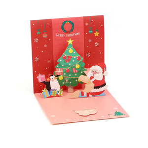Yuyang Christmas Small Cards Red 3D Pop up Greeting Cards Perfect Christmas Gifts Specialty <b>Paper</b> Religious Image Europe 1 Color - Product Image 1