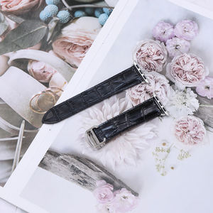 สายนาฬิกาดีไซน์เนอร์ลายจระเข้สายหนังสำหรับแอปเปิ้ลสมาร์ทวอทช์สายแท้หรูหราสำหรับกำไลข้อมือถังคาร์เทียร์ - Product Image 2