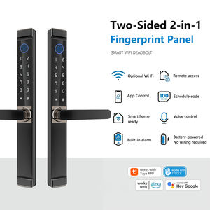 กลอน<span class=keywords><strong>ประตู</strong></span>แบบไร้สายอัจฉริยะประตูกระจกหน้าต่างอลูมิเนียมแบบไร้สายตัวล็อคแบบไร้สายเทคโนโลยี - Product Image 2
