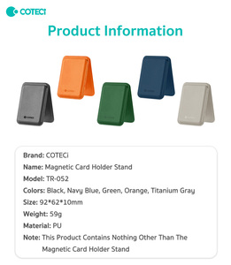 COTECi Portafoglio Magnetico Personalizzato da Viaggio Magsafe Arancione Porta Carte in Pelle PU con Magnete per <span class=keywords><strong>iPhone</strong></span> 17 <span class=keywords><strong>Pro</strong></span> <span class=keywords><strong>Pro</strong></span> <span class=keywords><strong>Max</strong></span> - Product Image 6