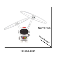 Jouet éducatif intelligent pour enfants RTS 2025, nouveau robot astronaute volant, commande manuelle, induction, suspension, fonction lumineuse, batterie