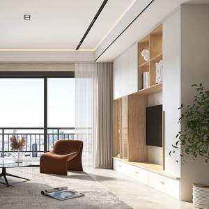 Modern TV <b>Cabinet</b> Living Room <b>Wall</b> Mounted Unit Design with Storage Solution for Entertainment Systems Organization and <b>Display</b> - Product Image 5