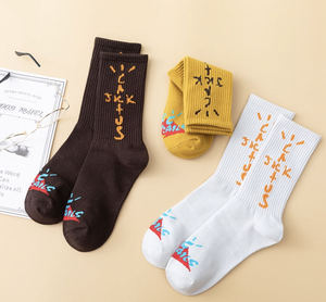 Calzini Trendy all'Ingrosso con Motivi Grimace, Cashew, Floreali, Hip-hop, Streetwear, <span class=keywords><strong>Travis</strong></span>, <span class=keywords><strong>Cactus</strong></span> Jack per Uomo e Donna - Product Image 5