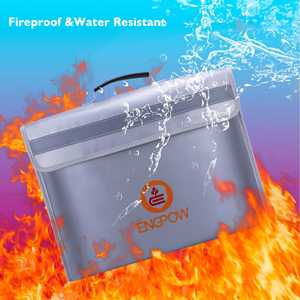 Fire Proof Wholesale Document <b>Box</b> <b>File</b> Cases Fire Water Resistant with Lock Zipper Business Useful Storage Bag - Product Image 2