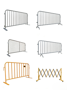<span class=keywords><strong>Barrière</strong></span> de contrôle des foules temporaire robuste en aluminium thermolaqué, écologique, pour événements sportifs et clôtures de jardin - Product Image 2