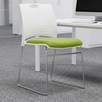 Chaise de bureau de haute qualité, nouvelle, confortable, sans accoudoirs, empilable, pour réunions et formations