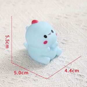 Mini Vinyl Plastic Dinosaur Duck Children's Educational Water Play <b>Bath</b> Toy With Milk Dragon Squeeze Feature - Product Image 6