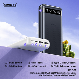 Rpp-11 แท่นชาร์จเร็ว รุ่นใหม่ ปี 2024 ดีไซน์พื้นผิวทันสมัย แบตสำรองขนาดเล็กที่สุด ความจุ <span class=keywords><strong>20000mah</strong></span> ราคา - Product Image 4