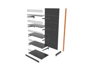 Estanterías Metálicas <span class=keywords><strong>de</strong></span> Doble Cara con Sistema Europeo, <span class=keywords><strong>Precio</strong></span> Competitivo, Utilizadas para Exhibición en Góndolas - Product Image 6