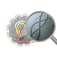 Autocollant holographique de sécurité anti-contrefaçon avec logo personnalisé en couleur pleine avec certification ISO27001