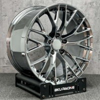 Jantes forgées Bku 5x120.65 chromées pour Chevrolet Corvette C7 C8 C6 C5 Z06 ZR1, jantes de course en alliage personnalisées de 19, 20 et 21 pouces