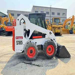 รถตักล้อยางขนาดเล็กมือสอง รุ่น S185 S160 S300 S18 S130 เครื่องยนต์ 44.8 กิโลวัตต์ พร้อมเกียร์บ็อกซ์ น้ำหนัก 1849 กิโลกรัม สำหรับงานก่อสร้างหนัก - Product Image 1