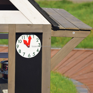 Maisonnette de jeu moderne en cèdre pour enfants de 3 à 10 ans, style campagnard pour le jardin, idéale pour les jeux de maison de poupée - Product Image 3