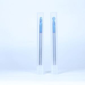 ZY/OEM Fraise à queue sphérique en acier au tungstène HRC65, 2 cannelures, revêtement nano, angle de spirale 45°, pour usinage CNC haute dureté - Product Image 4