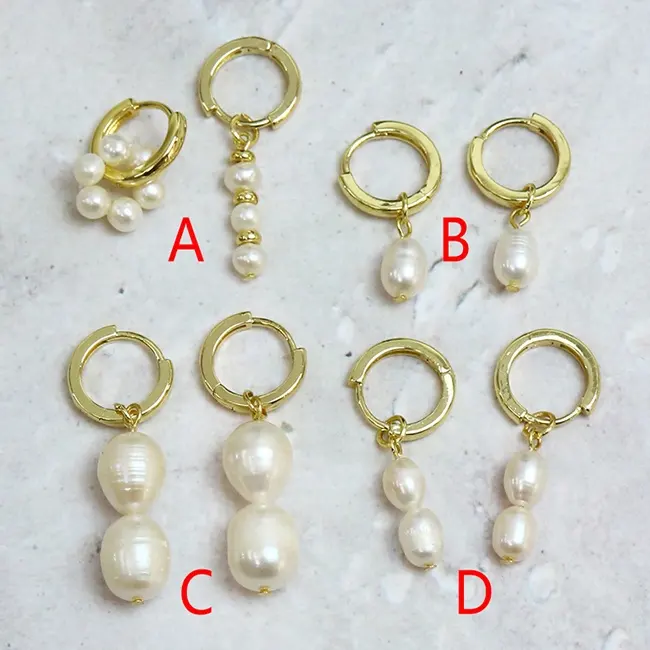 2022 Natural fresh water pearl women jewelry accessories pearl dangle earrings