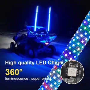 适用于全地形车UTV车顶的蓝色遥控制动转向音乐功能1英尺2英尺3英尺脂肪鞭灯 - Product Image 3