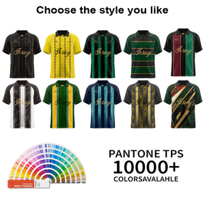 <span class=keywords><strong>Camiseta</strong></span> de fútbol transpirable con logotipo estampado personalizado tela de malla <span class=keywords><strong>camiseta</strong></span> de fútbol retro de <span class=keywords><strong>España</strong></span> con cuello camisetas de polo de punto para hombre - Product Image 2