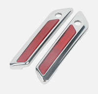 Nouvelles protections de charnières de sacoches arrière en plastique chromé avec garantie d'un an pour Touring Road King Road Street Glide 2014-2024