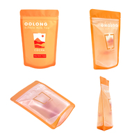 Emballage transparent givré avec fermeture éclair refermable, impression numérique personnalisée, pour aliments pour animaux de compagnie, biscuits, bonbons gélifiés