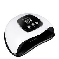Lámpara Profesional UV LED para Uñas de 48W, 24 Perlas, Doble Longitud de Onda 365+405nm, Sensor Táctil, Temporizador 30/60/90, Secador de Gel para Salón