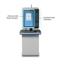 Kioscos de Autopago para Bibliotecas HAUMR, Kiosco de Autoservicio Todo en Uno, Sistema de Autopago Integrado con RFID y Código de Barras